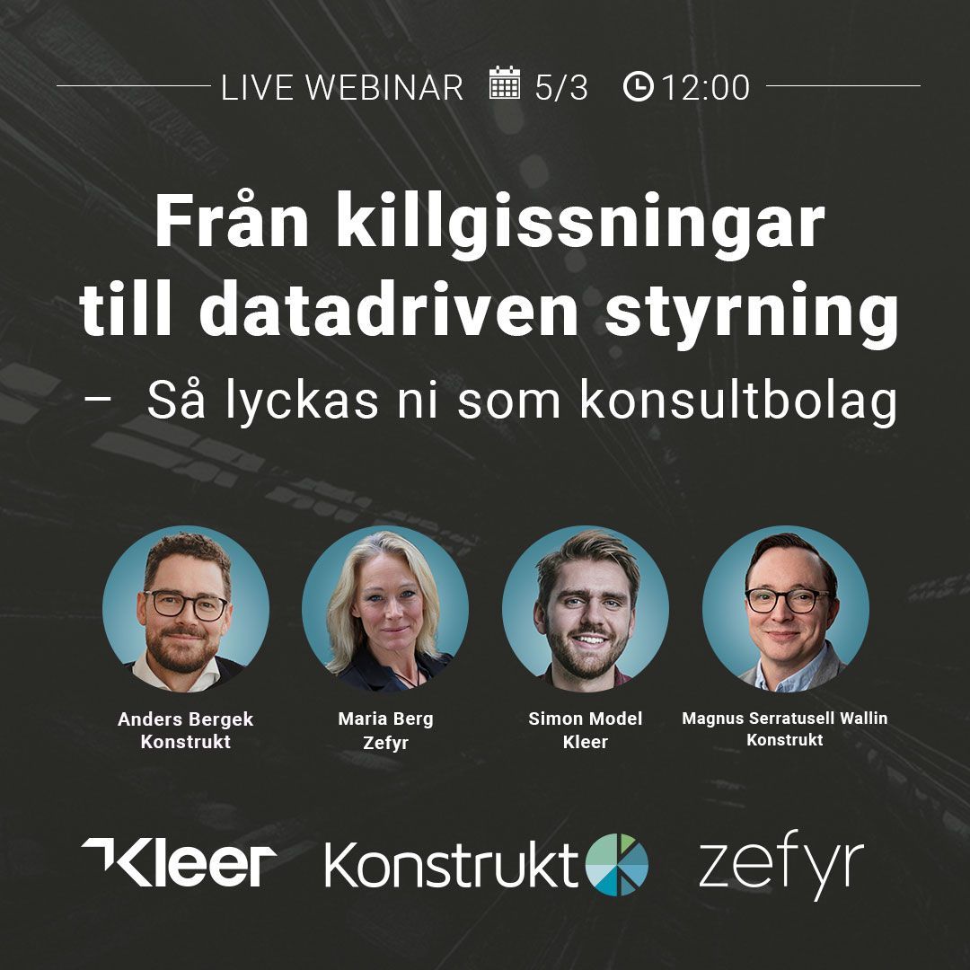 Webinar för konsultbolag om finansiell styrning