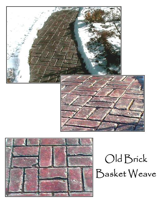 old brick basket weave