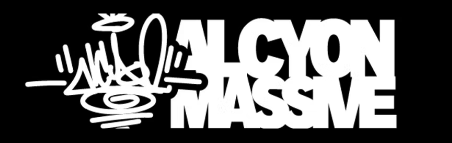 A black and white logo for a company called falcon massive.