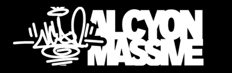A black and white logo for a company called falcon massive.