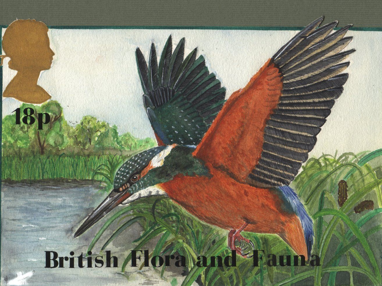 King Fisher Stamp