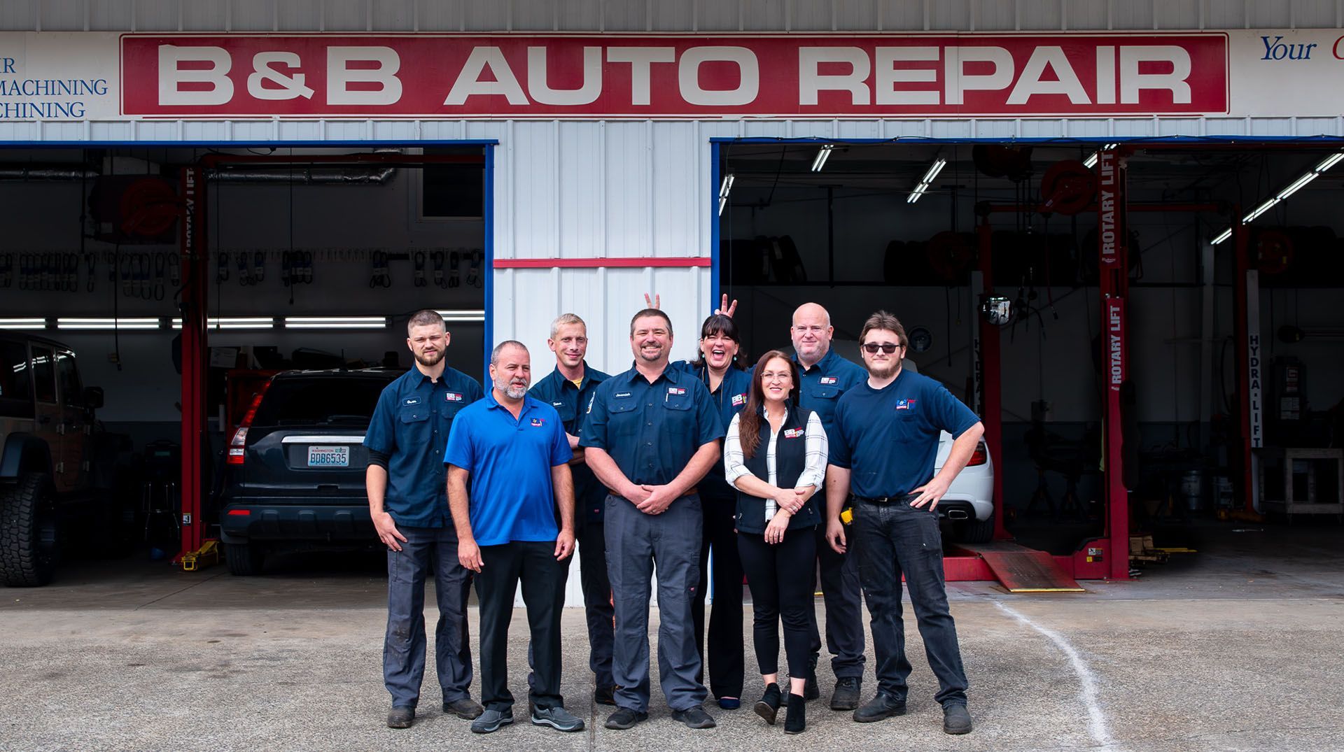 Funny Team Photo | B & B Auto Repair