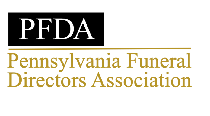 The logo for the pennsylvania funeral directors association