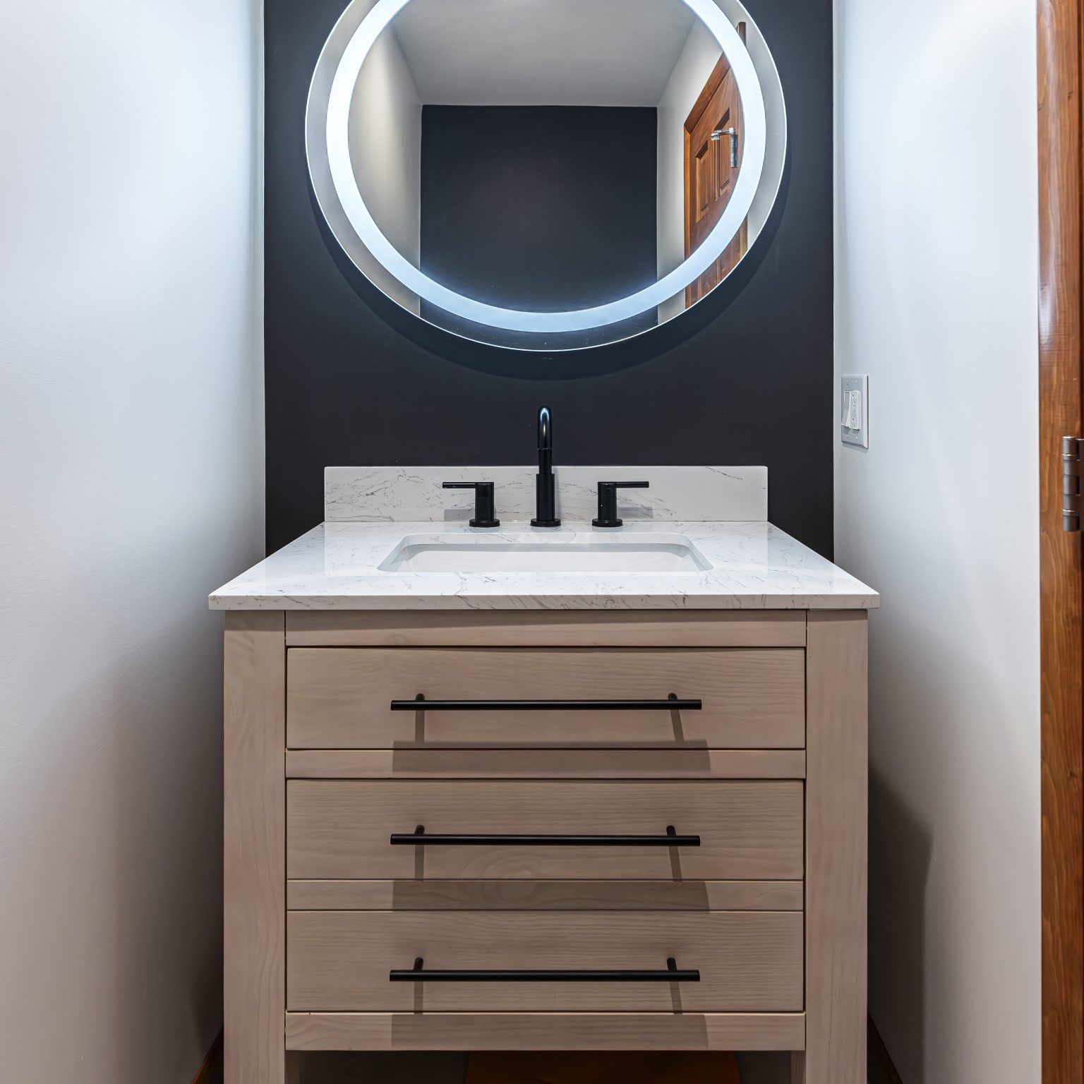 mirror and cabinet