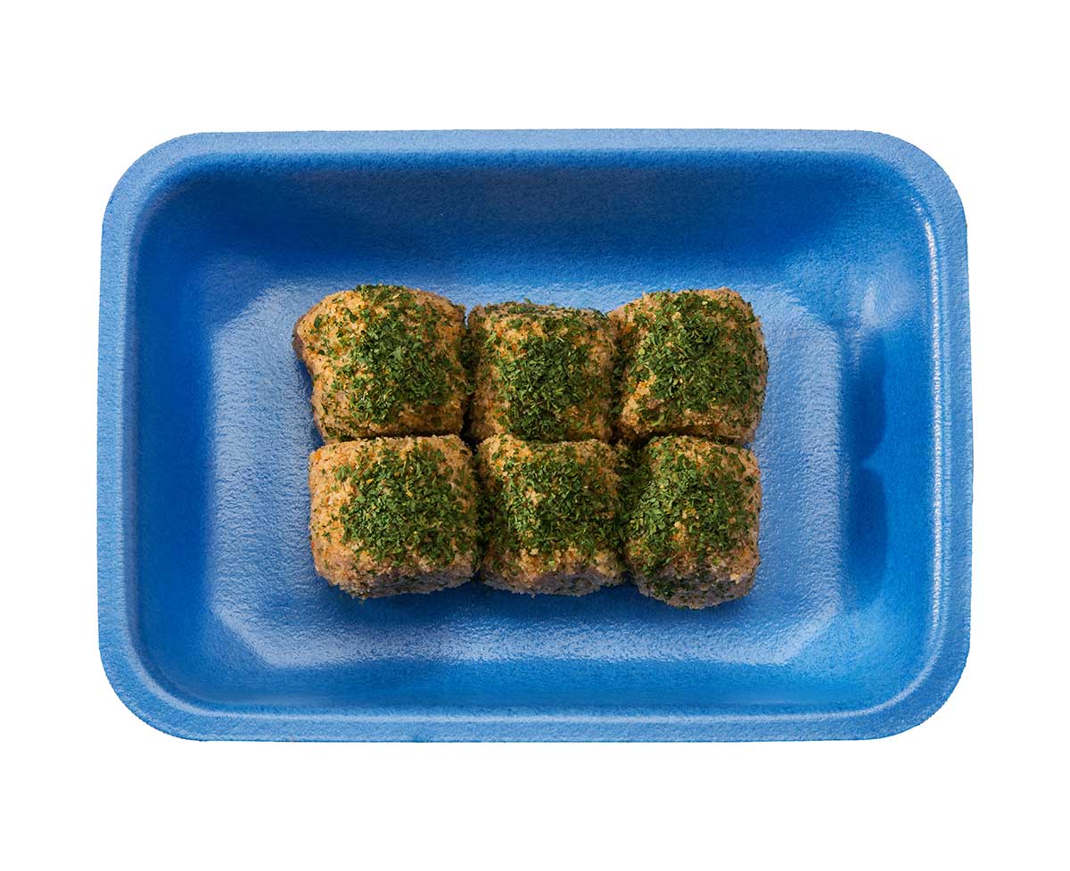 preparato di pesce con gratinatura e prezzemolo