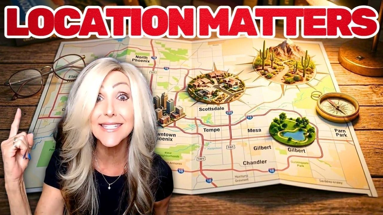 Phoenix metro map showing Scottsdale, Mesa, Gilbert and Chandler in 2026 Valley relocation guide.