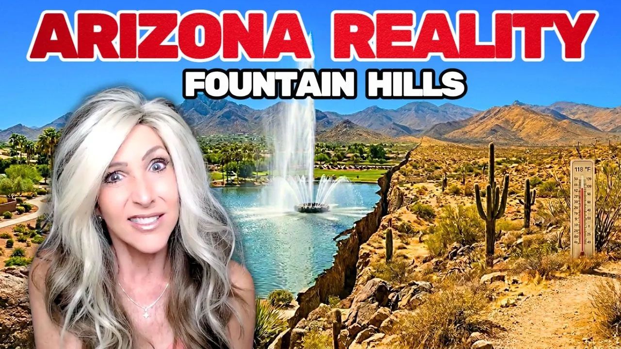 Fountain Hills AZ with desert landscape and fountain in 2026 moving guide and home tour