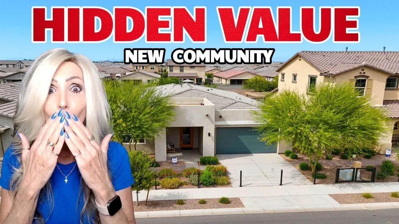 Affordable Phoenix community with new homes and desert landscaping in 2026 home tour