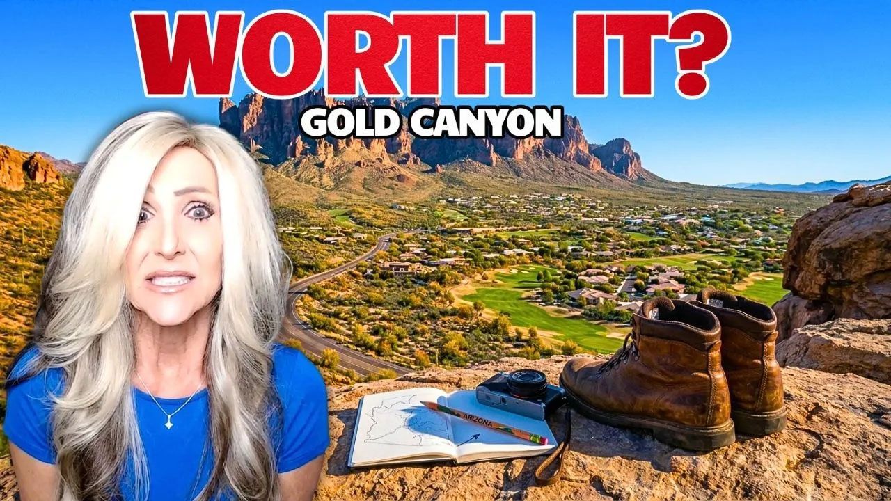 Gold Canyon AZ with Superstition Mountains featured in 2026 moving and relocation guide