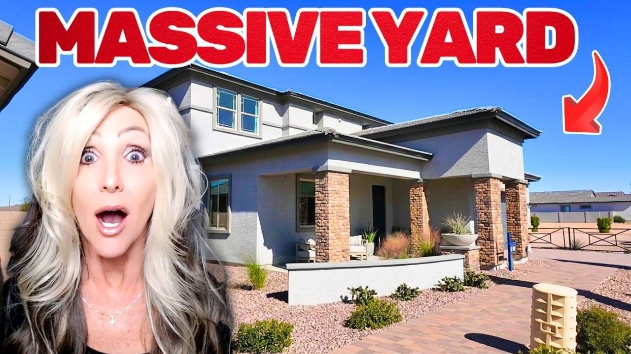 New two story home near Phoenix with large yard and desert landscaping in 2026 home tour