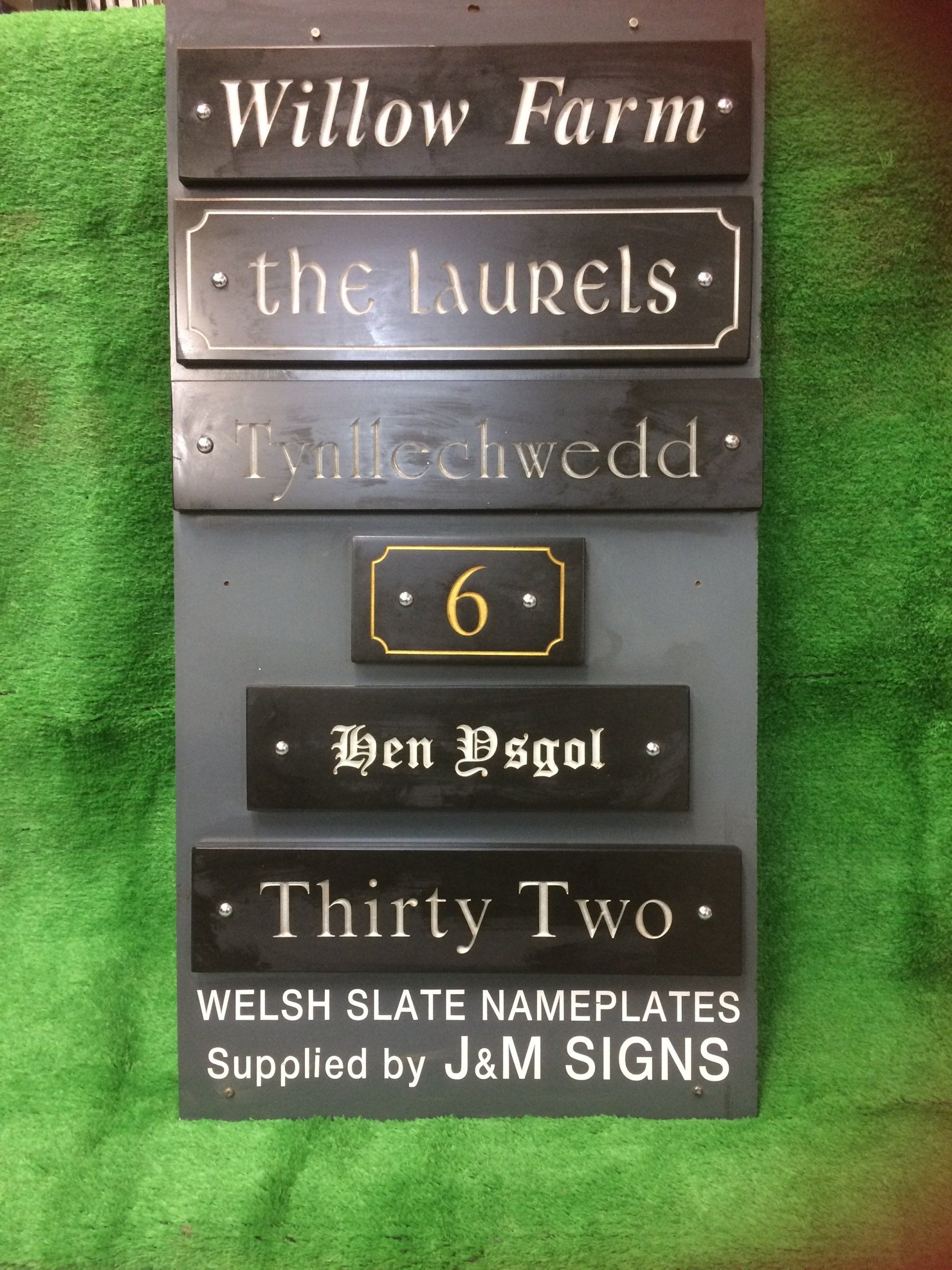 Welsh Slate Nameplates