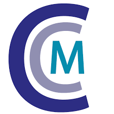 A blue circle with the letter m inside of it