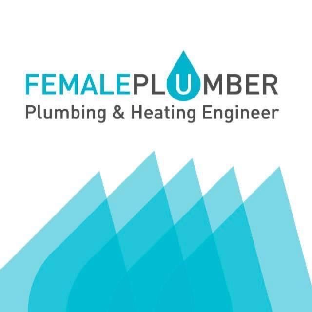 The logo for female plumber plumbing and heating engineer