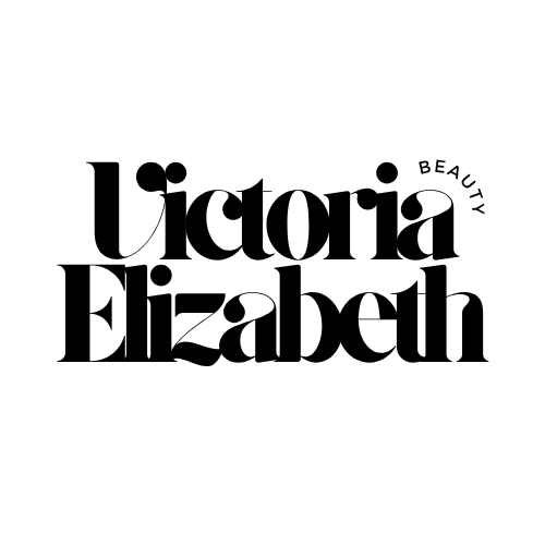 Logo for Victoria Elizabeth Beauty in black text on white.
