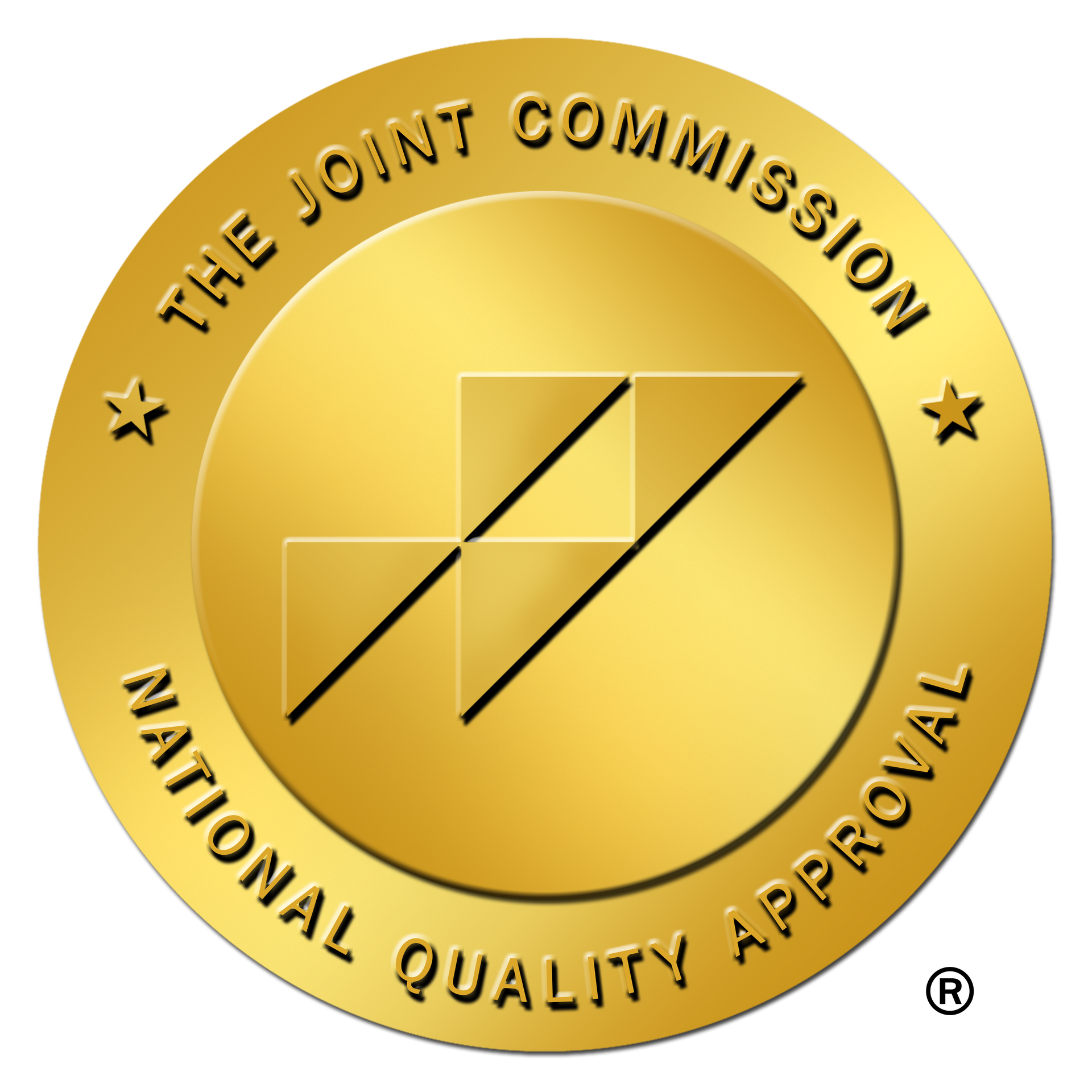 A gold coin that says the joint commission national quality approval