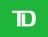The td bank logo is on a green background.