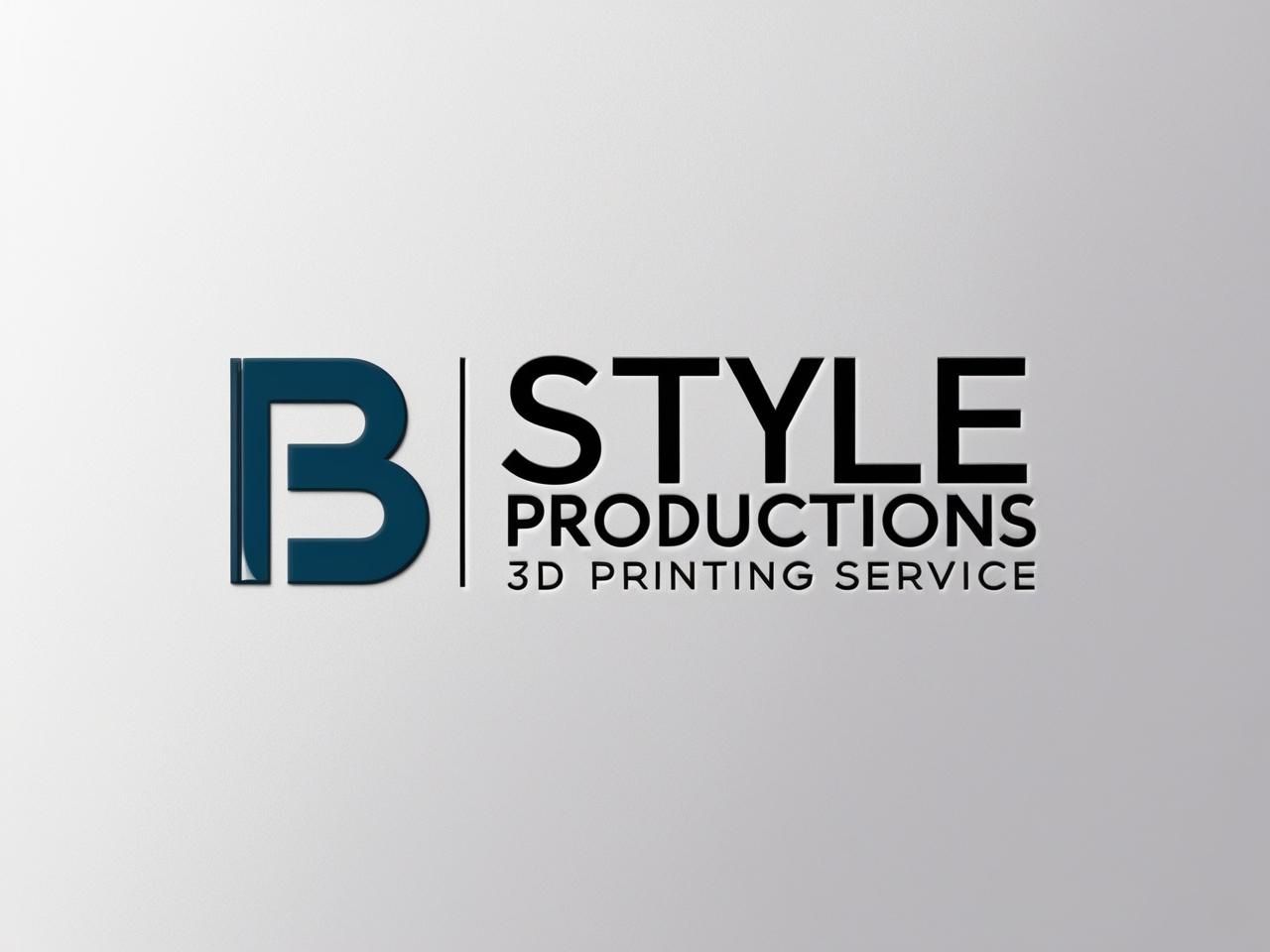 Een logo voor b style productions 3D-printservice