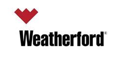 The weatherford logo has a red heart on it.