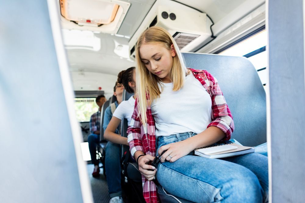 School Charter Bus with Seatbelt — Cotswold Hills, QLD — Robertson's Bus & Coaches