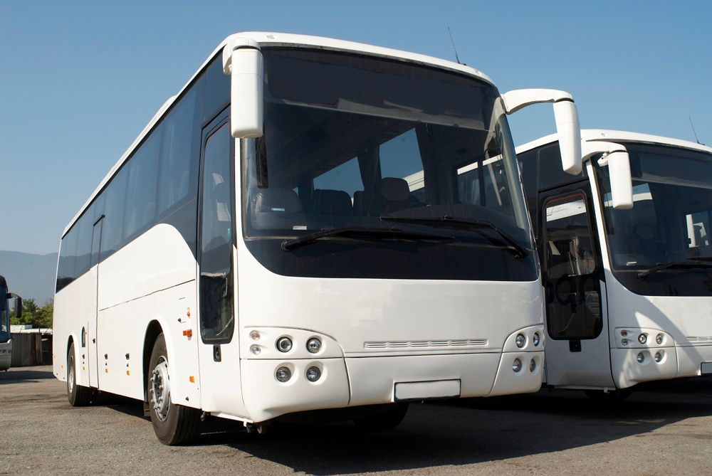 Empty Charter Bus on Parking Area — Cotswold Hills, QLD — Robertson's Bus & Coaches