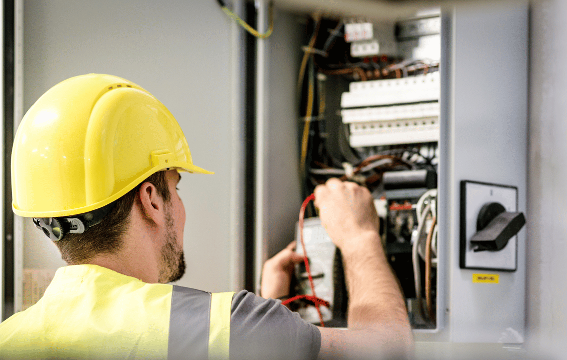 Electrical work on breaker