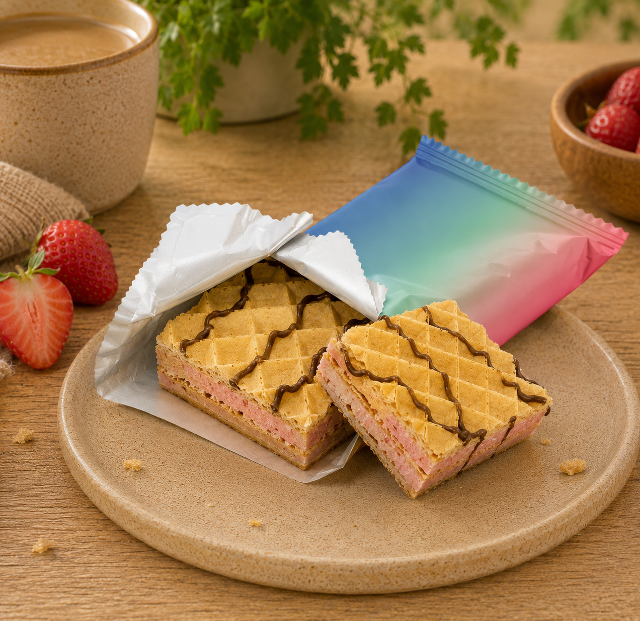 Diet 4U - Proteïne Wafel – Aardbei (12 stuks, €2,29/stuk)
