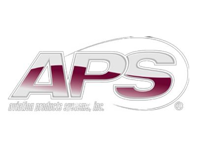 The aps logo is purple and white on a white background.