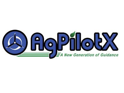The logo for agpilotx is a new generation of guidance.