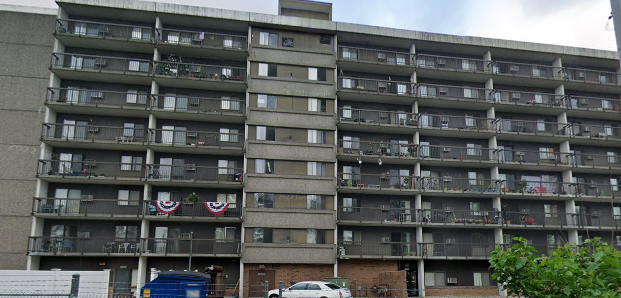 Saint Sarkis Towers after chemical cleaning in Dearborn, Michigan.