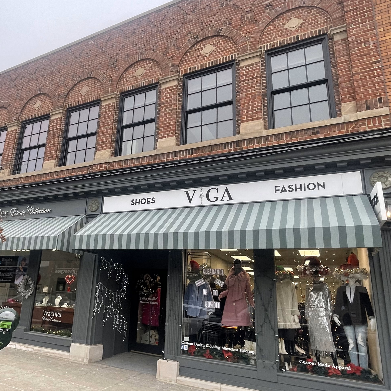 National Bank Building after masonry restoration in Birmingham, Michigan.