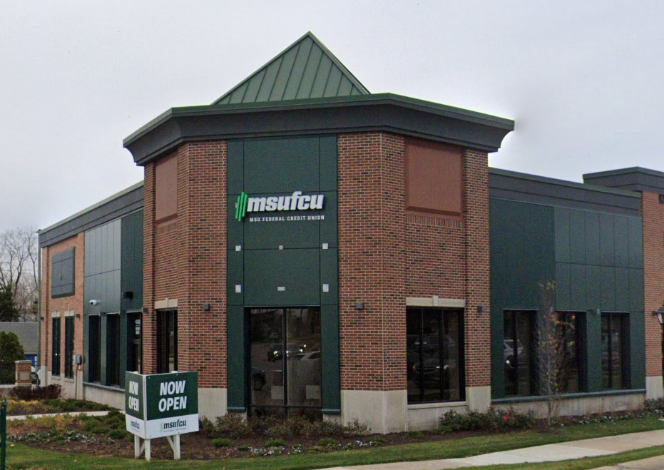 MSU Federal Credit Union after masonry restoration in Novi, Michigan.