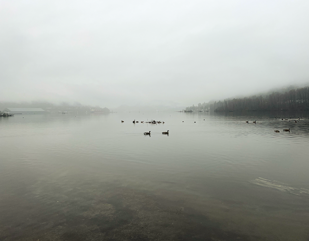 rainy day on the inlet