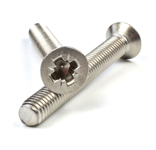 Pozi drive countersunk machine screws