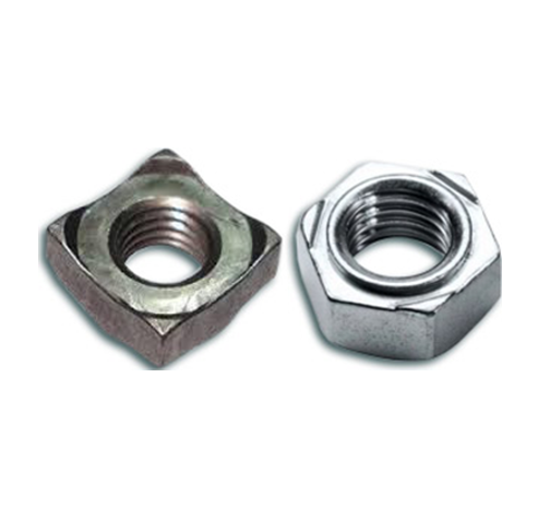 Square and hex weld nuts