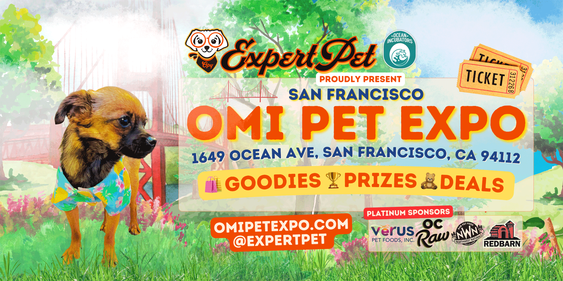 San Francisco OMI Pet Expo 2023! Saturday May 20, 2023 at 11 am to 3pm