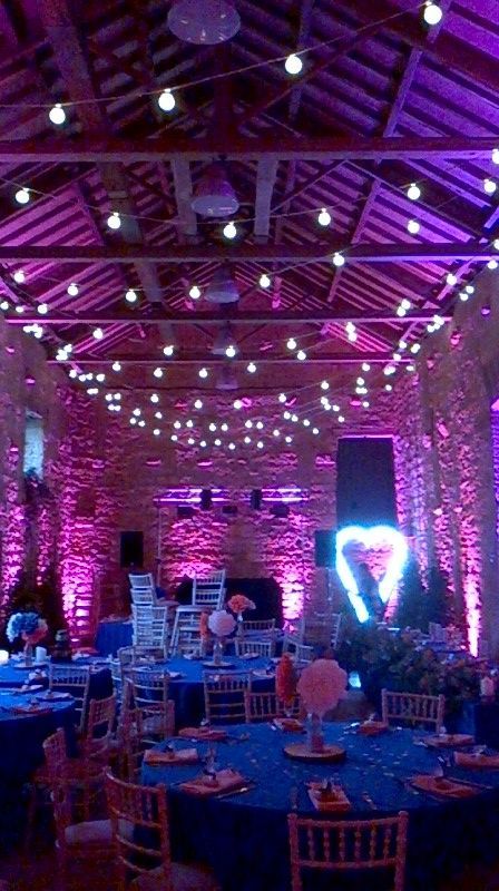 Fun lighting with AV Sound and Event Production from Exclusive Entertainments, Harrogate, Yorkshire