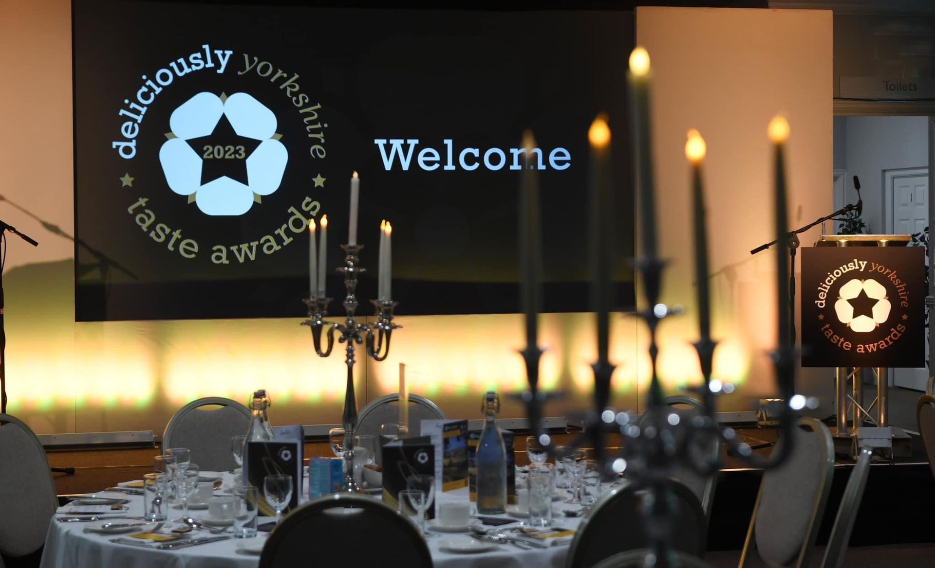 Deliciously Yorkshire Taste Awards, with AV, Sound & Event Production from Exclusive Entertainments.