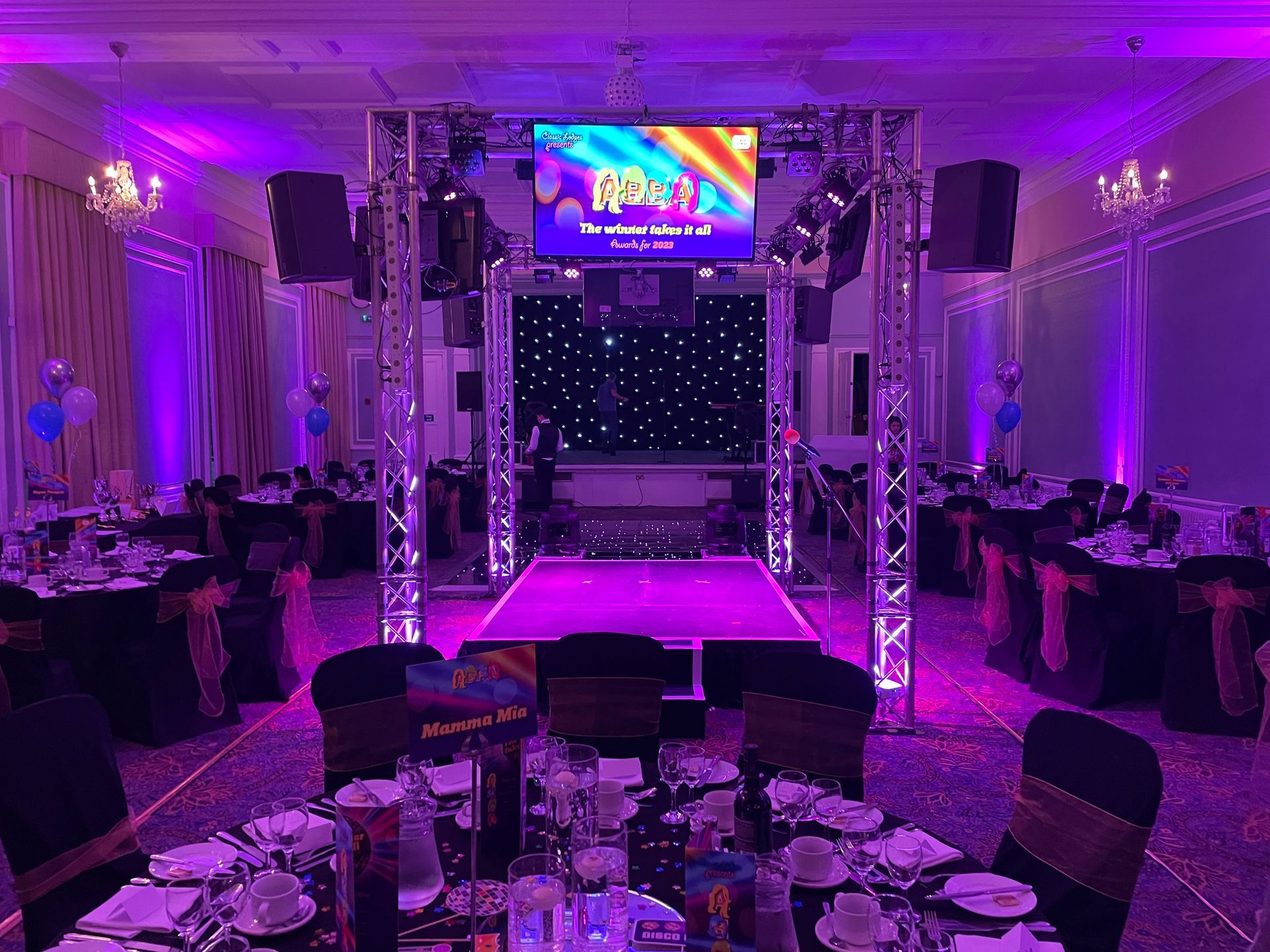 An event with AV, Sound and Event Production from Exclusive Entertainments event suppliers for the North of England.