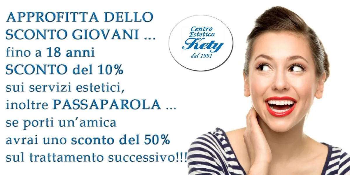 promozione e sconto per servizi estetici