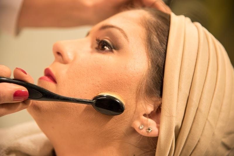 applicazione terra abbronzante