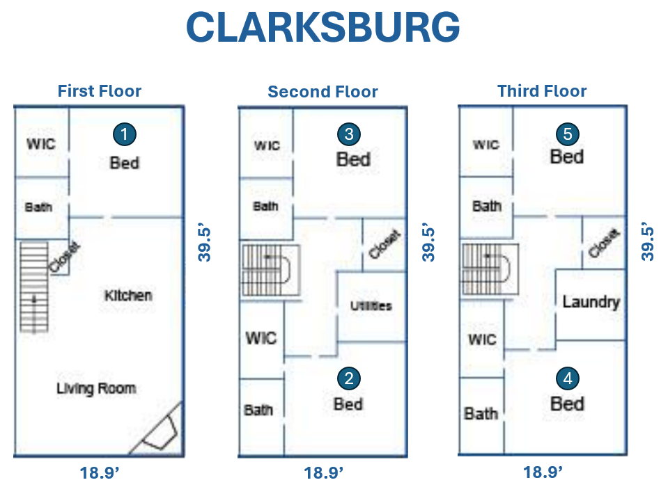 Stoneleigh Floorplan and Room Numbers