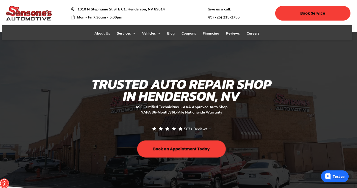 Sansone's Automotive: Your Guide to Car Care in Henderson, NV
