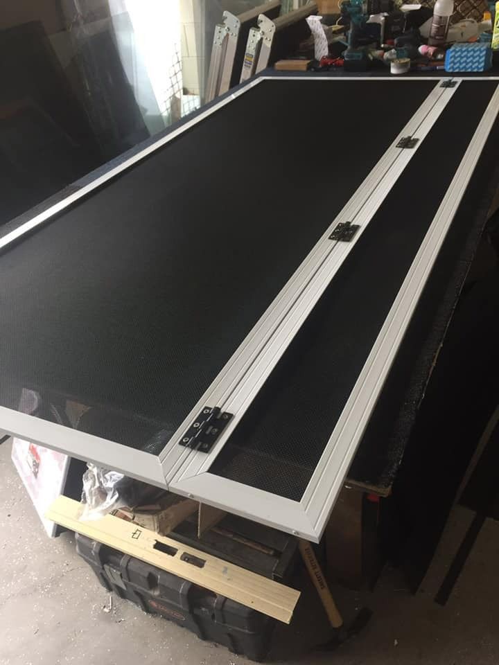 Tailoring a customized door mesh to your specifications — Cairns All Star Glass 'n' Aluminium in Bentley Park, QLD