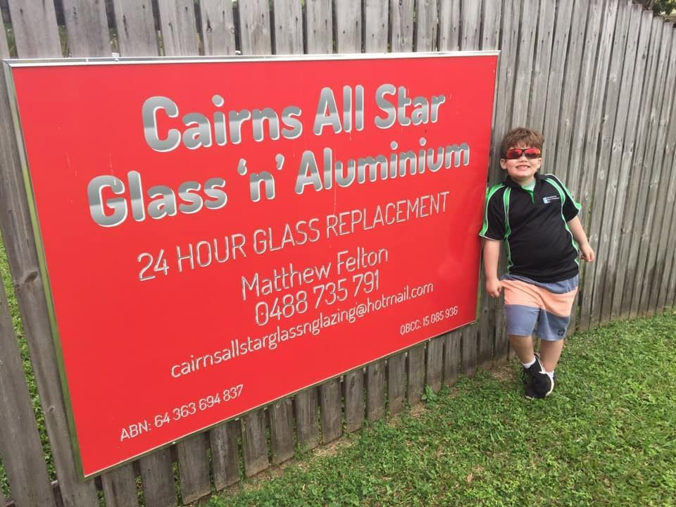 Cairns All Star Glass 'n' Aluminium company banner — Cairns All Star Glass 'n' Aluminium in Bentley Park, QLD