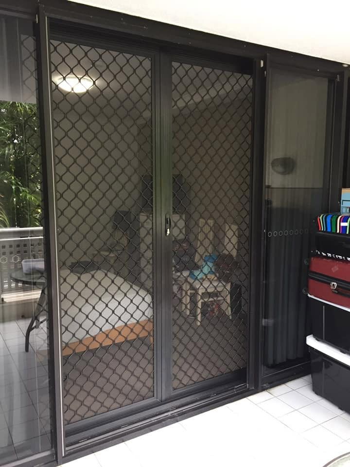 Durable security screen featuring protective mesh — Cairns All Star Glass 'n' Aluminium in Cairns, QLD