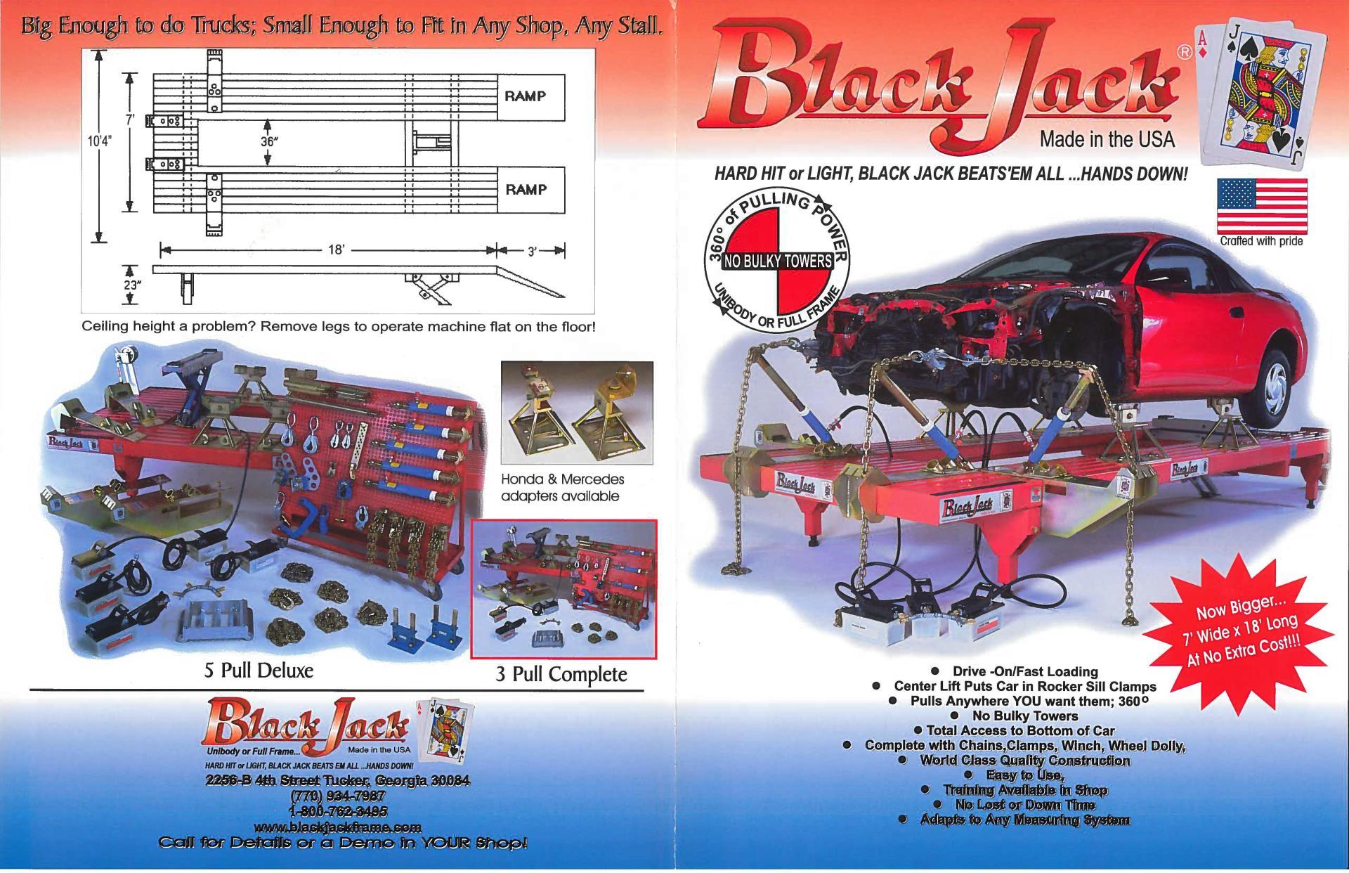 Blackjack Frame Machines Brochure — Tucker, GA — Blackjack Frame Machines