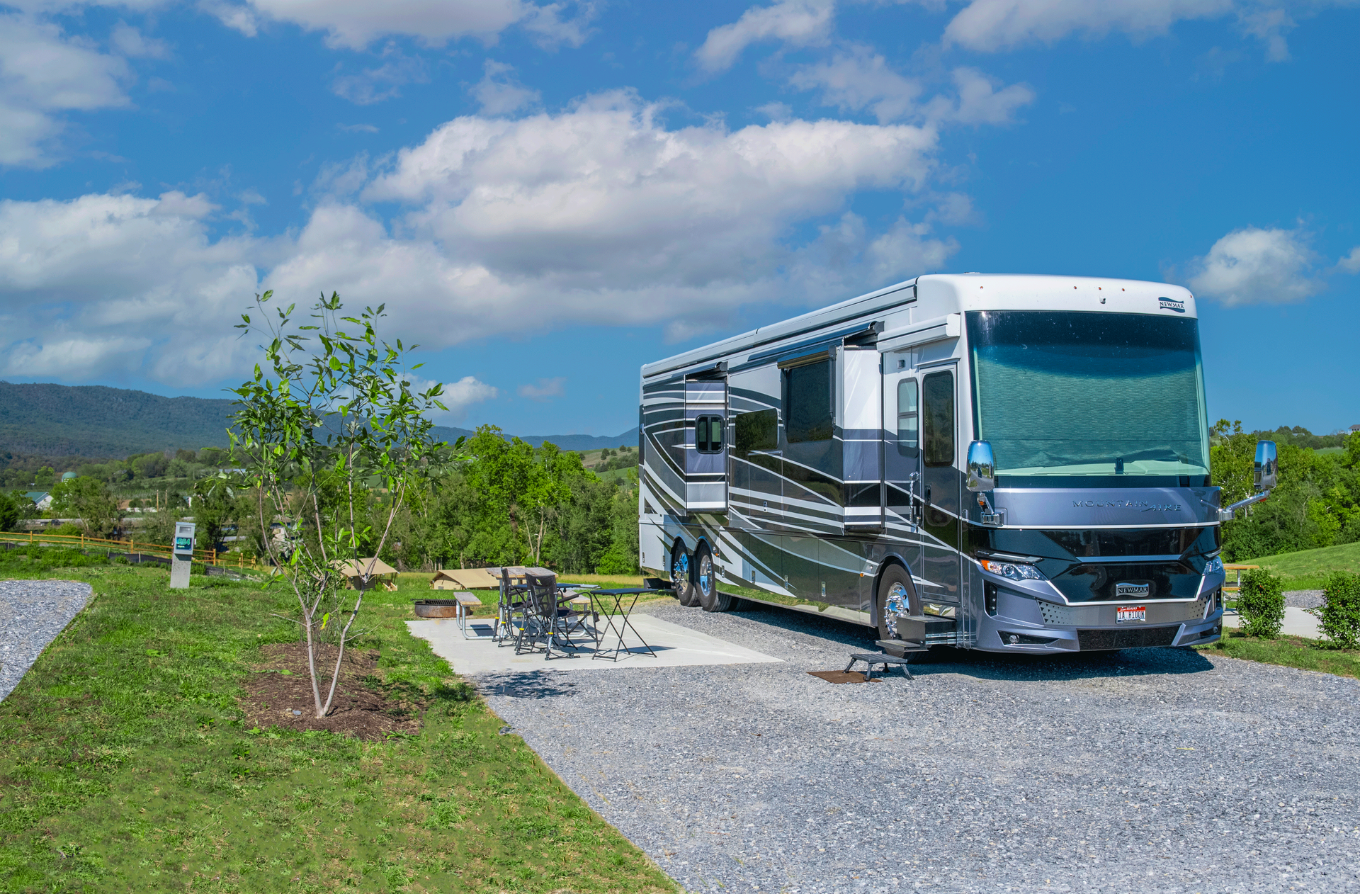 Scenic view back in site