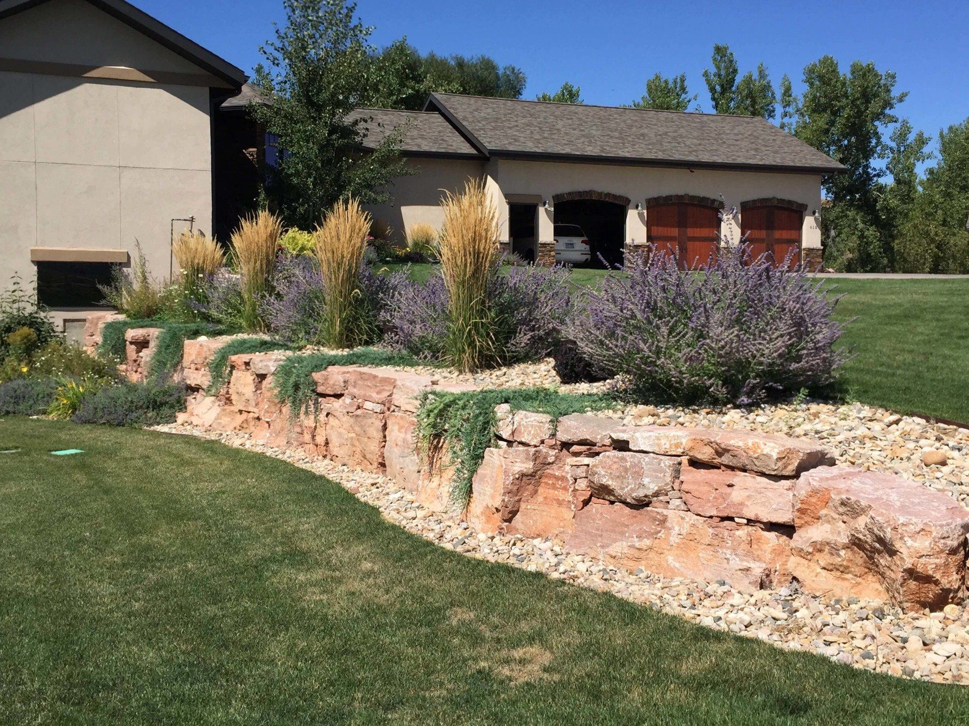 Stone Retaining Wall — Stone Retaining Wall Landscaping in Spearfish, SD