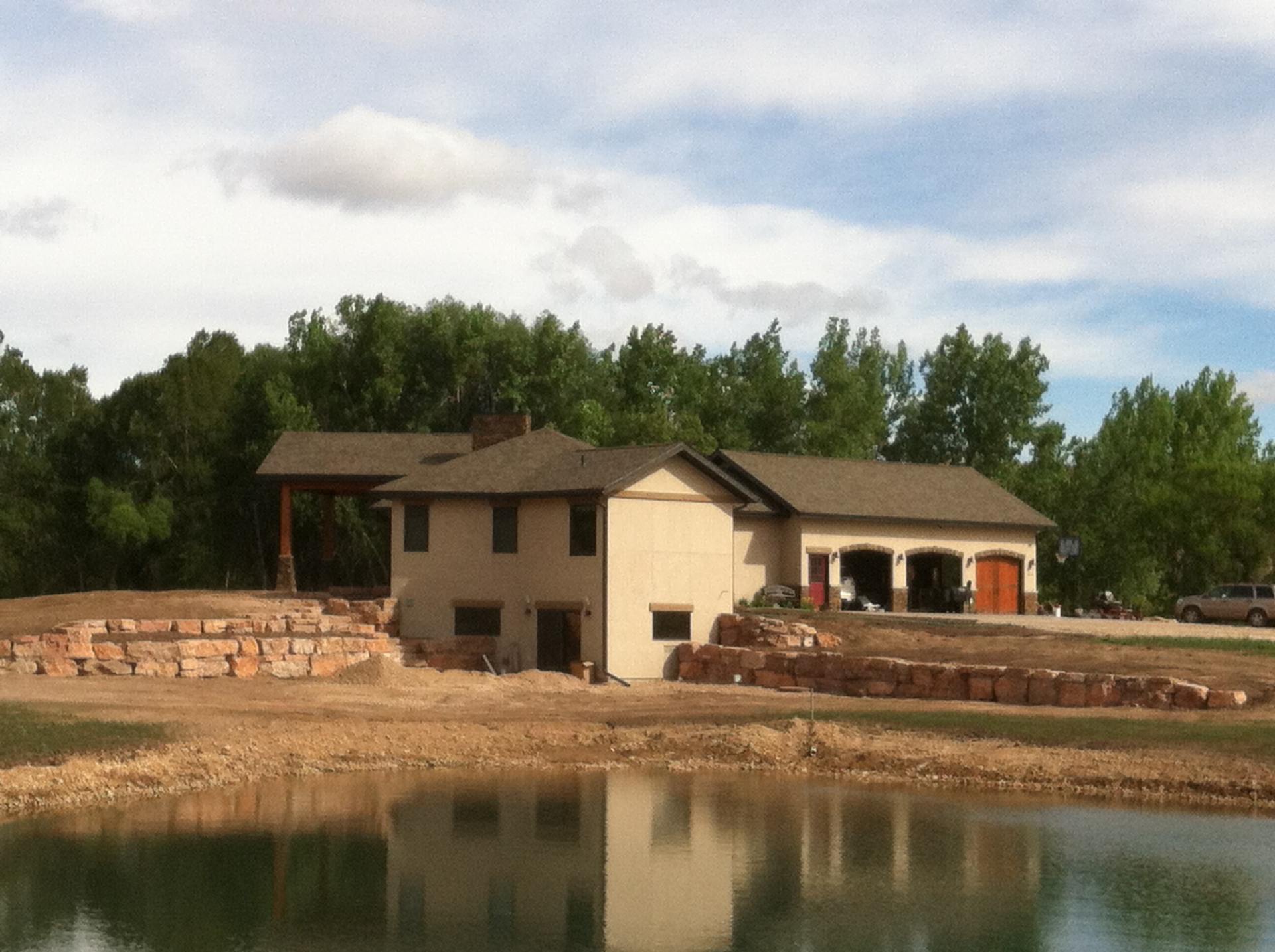 Retaining Wall and Pond — Retaining Wall and Pond Landscaping in Spearfish, SD