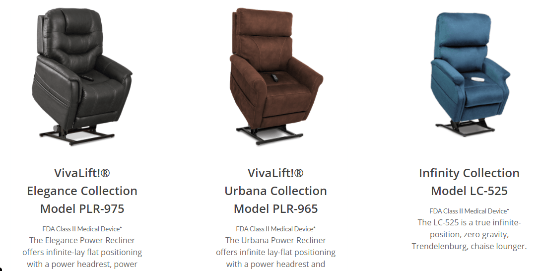 Pride Viva Lift Elegance PLR975 Power Lift Chair Recliner